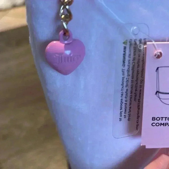 Juicy Couture Cosmetic Makeup Travel Bag Bundle Pink Velour NWT - Picture 4 of 7